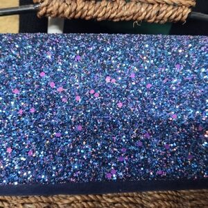 Glittery Blue and Purple Women's Clutch